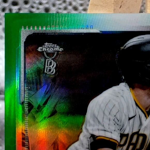 2021 Topps Chrome BEN BALLER #49 Jake Croneworth Green Refractor Serial #ed... - Picture 3 of 5